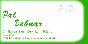 pal debnar business card
